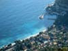 Atterraggio della spiaggia di Eze sul mare