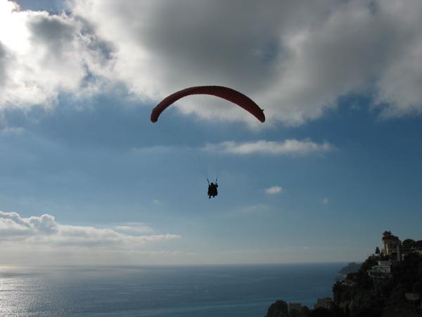 Parapente biplace  Roquebrune.