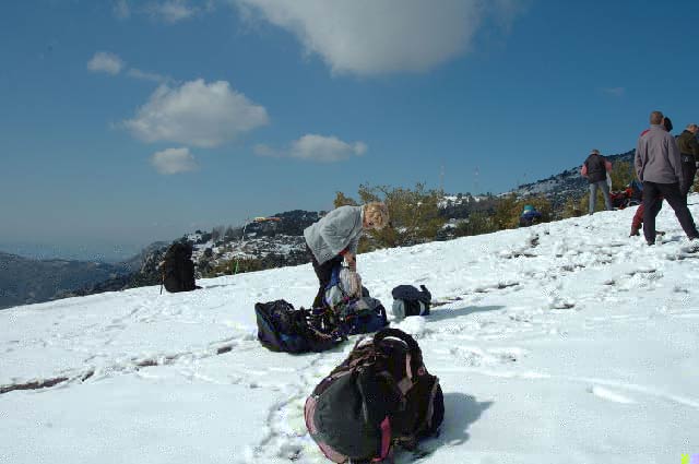 Prparation sur la neige.