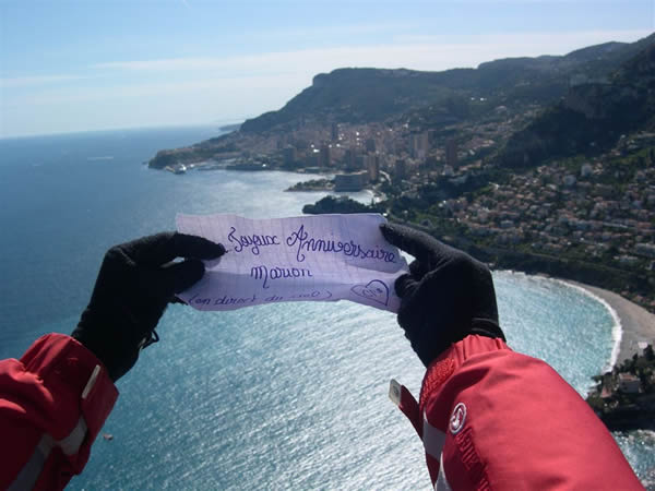 Baptme parapente au-dessus de Roquebrune